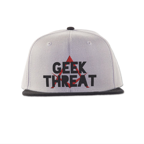 Geek Threat Bold Grey Snapback